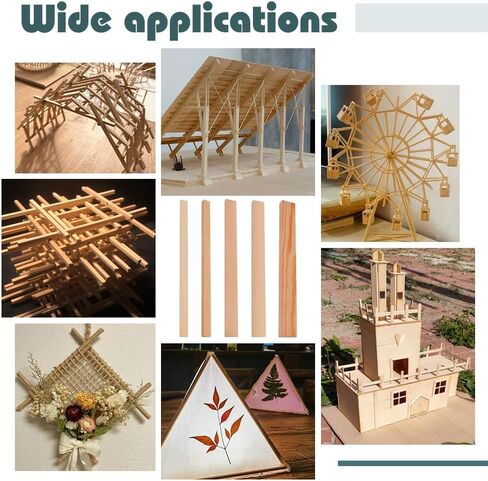 OLYCRAFT 34Pcs 5 Sizes Triangle Wood Sticks 9.8 Inch Long Unfinished Wooden Dowel Rod Triangle Dowels Strips 9.5/10/15/16/20mm Hardwood Dowel Sticks DIY Crafts Sticks for Crafting Arts Projects in Saudi Arabia