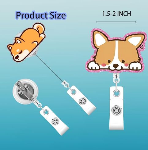 الموسيقى 2Pack شارة بكرات قابلة للسحب مضحك حامل شارة لطيف مع شارة بكرة شارة فريدة معرف مقطع بطاقة علامة بطاقة علامة الشارة مقطع أكريليك الهدايا ممرضة الطالب RN LPN عامل مكتب العامل in Kuwait