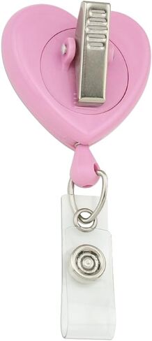 Squirrel Juggling His Nuts Crazy Funny Heart Lanyard Retractable Reel Badge ID Card Holder - White in Saudi Arabia
