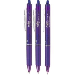 Pilot Purple/Violet Frixion Frixion الفرس القابلة للسحب على مدار Rolerball Pens Pen 0.7mm Nib Tip 0.35mm Line BLRT-FR7 (حزمة 3)