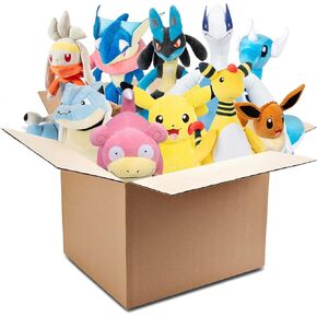 بوكيمون كبير 12 "Mystery Blind 2 -plush box - تلقي شخصين مختلفين - مرخص رسميًا - لعبة حيوانية محشوة - تختلف أنماط - هدية للأطفال ، الأولاد ، الفتيات - 2+