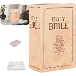 Thcbme Cozy Faith Bible Bible Pillow ، كتاب أفخم يفتح ، وسادة أفخم مفتوحة (أزرق ، 1 مساءً)