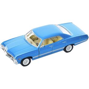 Kinsmart - 1/43 نموذج المقياس متوافق مع شيفروليه إمبالا 1967 (الأزرق)