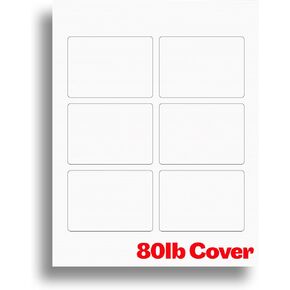 Linen Textured Printable Playing Card Paper - Blank Playing Cards for Inkjet & Laser Printers - Heavyweight 80lb Cover Linen Cardstock - 10 Sheets / 60 Blank Playing Cards