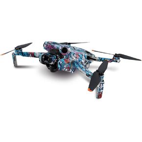 MightySkins Skin Compatible with DJI Mini 4 Pro - Blue Meanies | Protective, Durable, and Unique Vinyl Decal wrap Cover | Easy to Apply, Remove, and Change Styles
