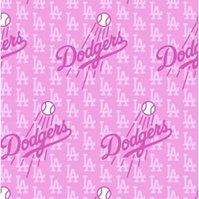 La Los Angeles Dodgers Cotton Fabric - MLB Team Logo Coton Fabric من The Yard ، Fat Quarter ، Half Yard ، 1 Yard ، 2 Yard Cuts