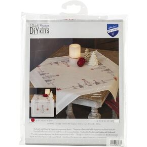 Vervaco Cross Stitch Table Runner Kit Christmas Trees 16" x 40"