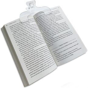 Book Page Holder for Reading, Transparent Book Page Holder Clips for Reading and Fixing Music Book, Office Home School Accessories Supplies