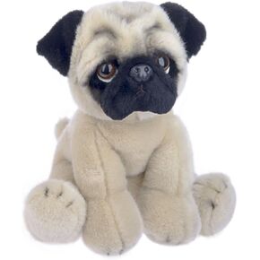 Ganz 12" Heritage Pug Stuffed Animal,Tan,12 inches