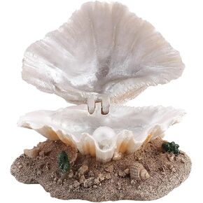 Fish Tank Decor - Aquarium Shell Decoration - Aquarium Bubbler Decorations Shell Fish Tank Decor Cave for Hiding, Betta Fish Accessories Cute Fish Tank Ornaments