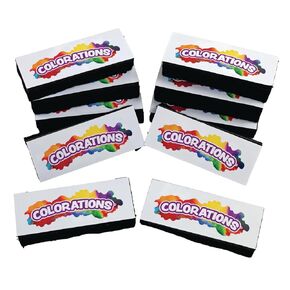 Colorations Dual Use Dry Erase/Chalkboard Eraser - Set of 10 (Item # CBE)
