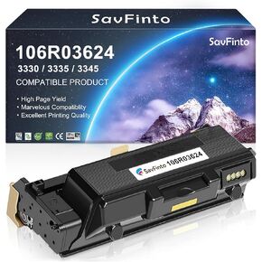 3335 106R03624 استبدال خرطوشة الحبر عالية السعة عالية السعة لزيتوكس Phaser 3330 3330DNI WorkCentre 3335 3335DNI 3345 3345DNI LASER PRINTERS (15،000 صفحة ، أسود ، حزمة 1)