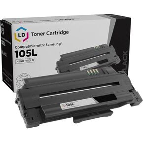 LD Products Toner Cartridge Replacement for Samsung MLT-D105L High Yield (Black) Compatible with ML Printers ML-2525W ML-2525 ML-2580n ML-1915 ML-1910 ML-