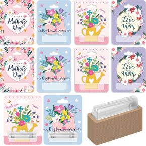 48 Sets Mother's Day Money Holders for Cash Gift Money Gift Holder Money Cards Cash Holder with Plastic Cover Money Holder Ornaments for Mother's Day Birthday Present