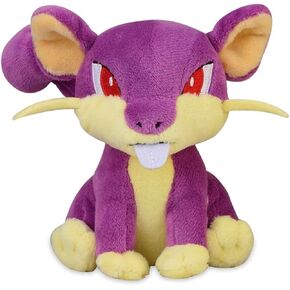 Pokémon Center: Rattata Sitting Cuties Plush, 4 ¼ Inch