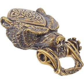 Bracelet Buckle Shackle Lock - Bronze King Kong Bear Copper Wild Wolf Beasts Antique Design Pendants for DIY Handcrafts Jewelry Making Men's Accessories