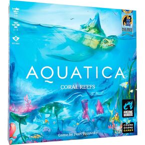 Aquatica Coral Reef Expansion Board Card Game - New Underwater Creatures Encounters - 1 to 5 Players Ages 14+ 60 Minutes - Enhance Your Aquatica Experience