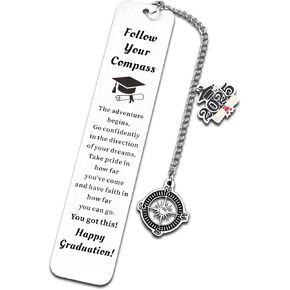 Graduation Gifts for Her Him College High School Seniors Class of 2025 Graduates Bookmark Christian 5th 8th Grade Graduation Gifts Middle Medical Nurse School Students Motivational Gift from Mom Dad