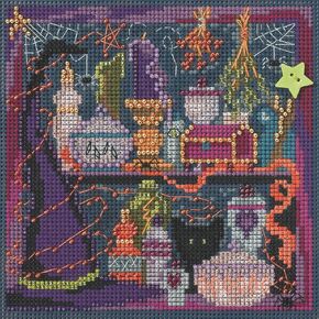 Wanda's Witchery Beaded Cross Cross Kit MH144206 Mill Hill Buttons & Beads 2014 Autumn