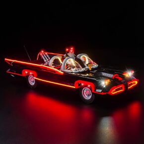 BrickBling LED Lighting Compatible with Lego The Classic TV Series Batmobile 76328 Building Set, Creative Light Kit, No Model Included (RC Version Light)