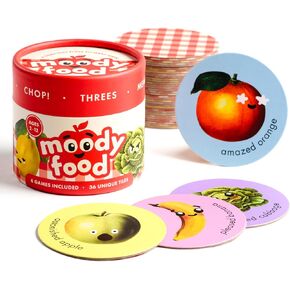 BlueMilk Moody Food by Chunky Deli | A New Twist on 6 Classic Card Games for Family Game Night Parties with Toddlers, Kids, and Adults 2+ Player, 3 Levels of Play, Easy Medium Hard