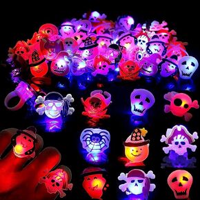 DIYASY HALLOWEEN LIGHT UP RINGS FAR