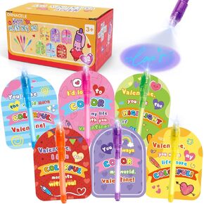 32pcs Kids Valentines Day Gifts for Classroom - Valentine Cards with Pens Novelty Toys for Boys Girls Exchand