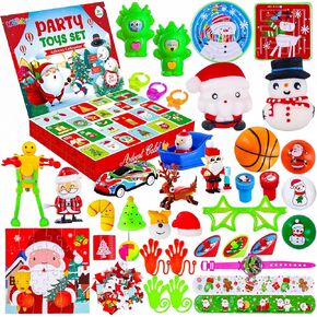 Fidget Advent Calendar 2024 for Kids, 24 Days of Surprise Fidget Toys Countdown Advent Calendars Toy for Kids Xmas Holiday Gifts Christmas Party Favors for Kids Boys Girls