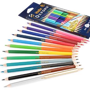 Helix OXFORD 7" COLOURING PENCILS - DUO TIP (PACK OF 12)
