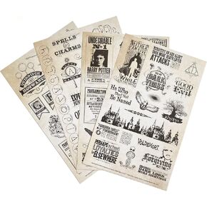 Paper House Productions Harry Potter Sticker Pack of 4 Sticker Sheets for Crafts, Scrapbooking & Collecting - Papers & Proclamations