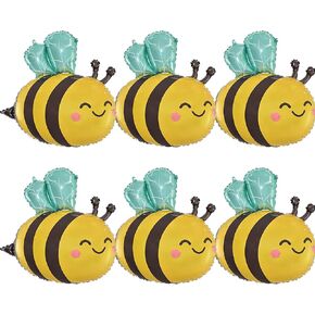 البالونات النحل 6 أجهزة كمبيوتر محببة على شكل هيليوم على شكل حزب كرتون غابات البالونات غابة Safari موضوع خلفية الأطفال زخارف حفلة عيد ميلاد لوازم اللوازم in Kuwait