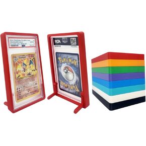 PSA Graded Trading Card Frame Kickstand Display Slab Bumper with Folding Legs | 1 Pack | Fits PSA Graded Cards (Green)