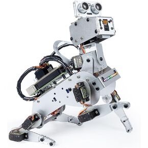 Sunfounder AI Robot Kit مع Raspberry Pi Zero 2 W+32G TF CARD ، ChatGPT-4O ممكّن مع التعرف على الصوت والفيديو ، التحكم في التطبيق ، FPV ، 12 Servos ، الجيروسكوب ، الكاميرا ، MIC