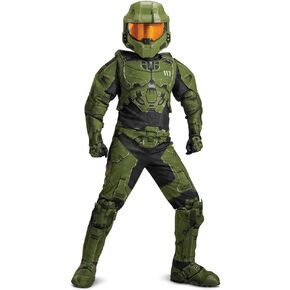 Halo Master Chief Suit, Official Halo Kids Master Chief Helmet and Armor Jumpsuit