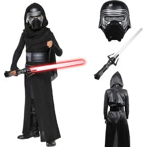 مجموعة Kylo Ren Costume Kids Set Kylo Ren Cape Mask SW Cosplay Outfit for Halloween Child