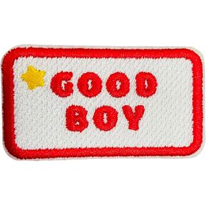 الحديد القابل للتخصيص على/SELT ON MERIT BADGE - تصحيح مطرز 1 PC يضم نصًا جيدًا للبنين ، مثالي لعصابات الكلاب ، السترات ، السخرية ، البطانية ، الملابس ، سهلة التطبيق