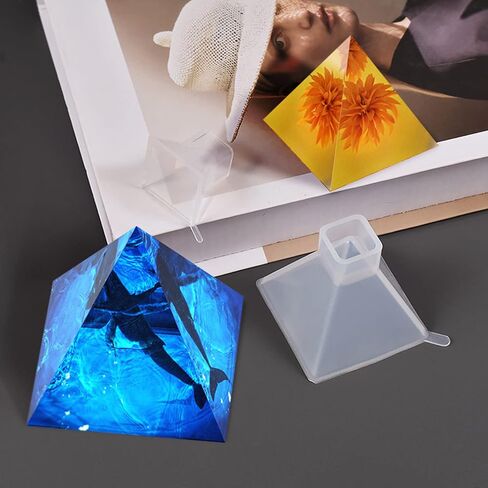 Silicone Pyramid Molds for Resin,Pyramid Silicone Molds for Chakra Orgonite-Orgone Pyramid Craft-Resin Ornament Mold in Saudi Arabia