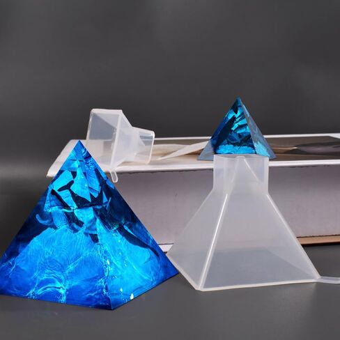 Silicone Pyramid Molds for Resin,Pyramid Silicone Molds for Chakra Orgonite-Orgone Pyramid Craft-Resin Ornament Mold in Saudi Arabia