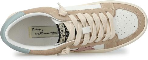 VINTAGE HAVANA Women's Reflex Sneaker, Natural/Gold, 7 in Saudi Arabia