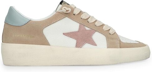 VINTAGE HAVANA Women's Reflex Sneaker, Natural/Gold, 7 in Saudi Arabia