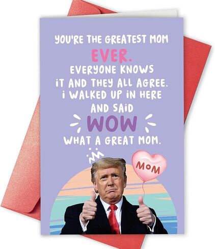 Funny Mother’s Day Card for Her, Hilarious Birthday Gift for Queen Fans, Mama Card for Women in Saudi Arabia