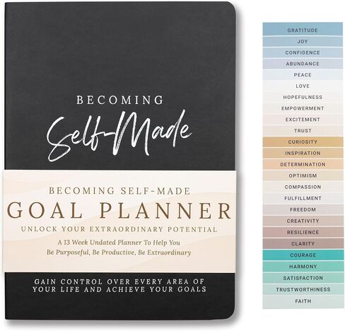 Goal Planner Journal for Men & Women: Becoming Self-Made – 90-Day Step-by-Step Goal Setting Planner with Psychology Tools & Coaching Prompts – Achieve Goals and Build Daily Habits for Success in Kuwait