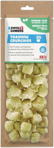 Swisscowers Training Crunchies for Small and Large Dogs, Ideal for Training, Made with 100% Swiss Milk, Lactose-Free, Gluten-Free, No Preservatives - 30g (One Size, Energy Plus) in Kuwait