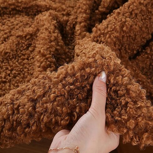 Long Pile Sherpa Fleece Fabric for Crafts 63x19in 160x50cm Faux Fur Lining Fabric Lambskin Thermal Lined Material for DIY Plush Coat Decorations Coat Hat Gloves pet House(Color:Black) in Saudi Arabia