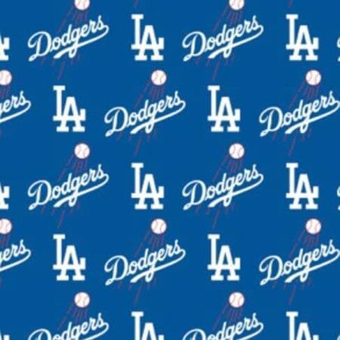 LA Los Angeles Dodgers Cotton Fabric - MLB Team Logo Cotton Fabric by The Yard, Fat Quarter, Half Yard, 1 Yard, 2 Yard Cuts in Saudi Arabia