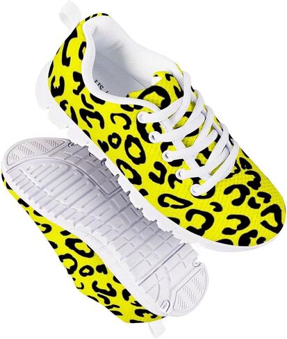 PinUp Angel Kid Girls Running Sports Sneakers Cute Casual Leopard/Floral Print Walking Shoes in Kuwait