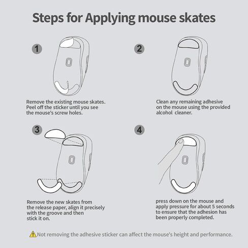 Smooth Gliding Mouse Skates for Logitech G Pro X Superlight Mouse Feet Replacement(PTFE,Black) Rounded Edges Ultra-Smooth and Durable Gaming Mouse Slider for G Pro Superlight in Kuwait