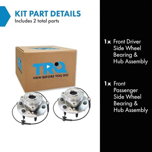 Front Wheel Bearing & Hub Assembly LH RH Pair Set of 2 for Cadillac Chevy GMC in Kuwait