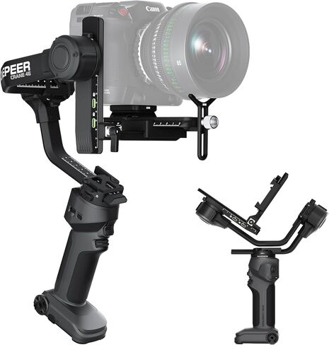 ZHIYUN Crane 4E, Camera Gimbal Stabilizer for DSLR，Professional 3-Axis Camera Stabilizer, More Energy-Saving in Saudi Arabia
