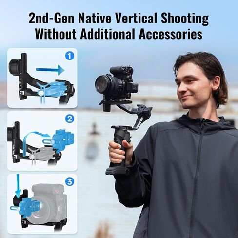 ZHIYUN Crane 4E, Camera Gimbal Stabilizer for DSLR，Professional 3-Axis Camera Stabilizer, More Energy-Saving in Saudi Arabia